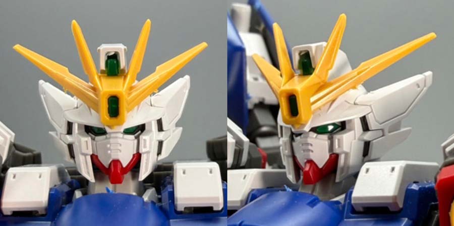 RGウイングガンダムゼロのガンプラレビュー画像です