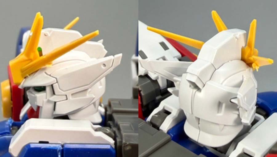 RGウイングガンダムゼロのガンプラレビュー画像です