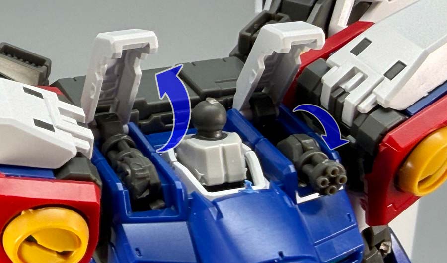 RGウイングガンダムゼロのガンプラレビュー画像です