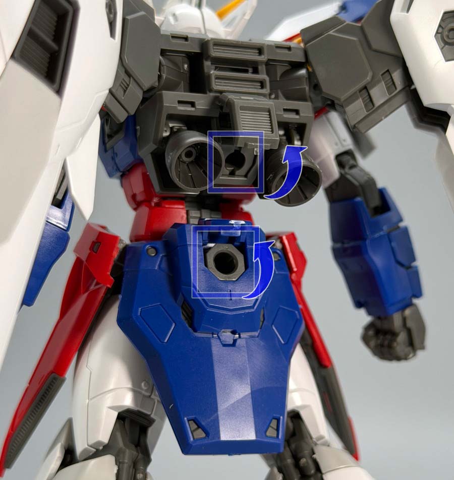 RGウイングガンダムゼロのガンプラレビュー画像です