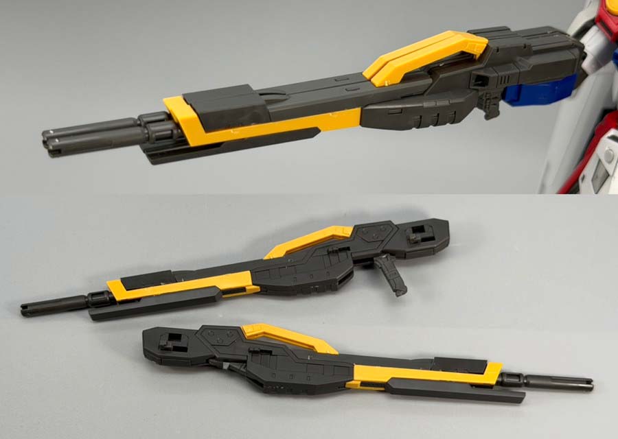 RGウイングガンダムゼロのガンプラレビュー画像です