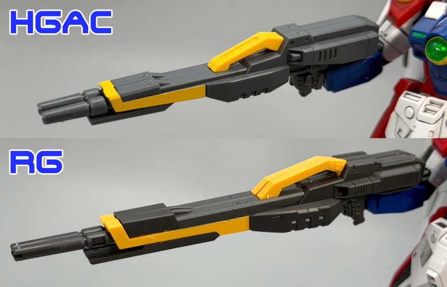 HGとRGのウイングガンダムゼロの比較ガンプラ画像です