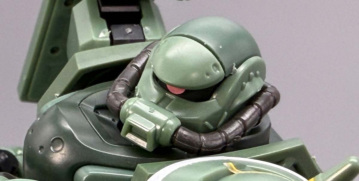 HGザク（GQ）のガンプラレビュー画像です