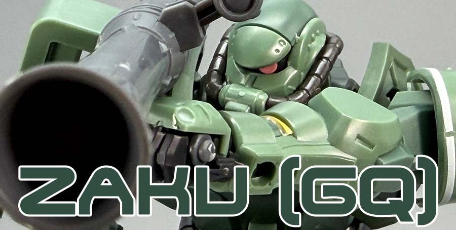 HGザク（GQ）のガンプラレビュー画像です