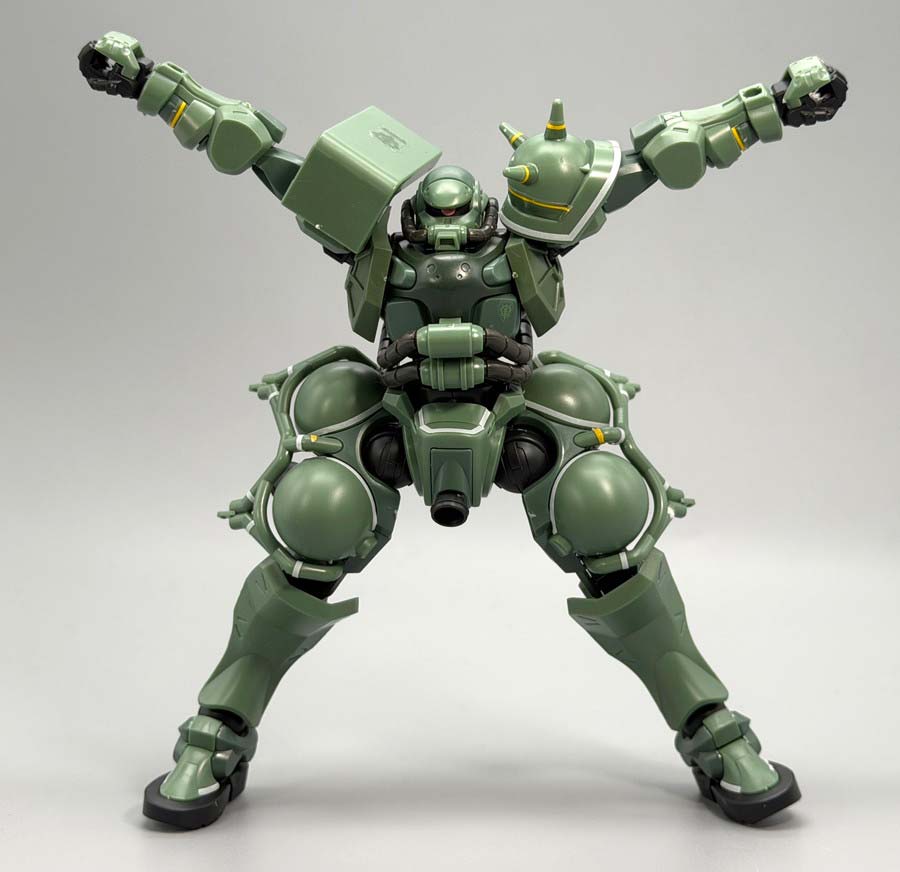 HGザク（GQ）のガンプラレビュー画像です