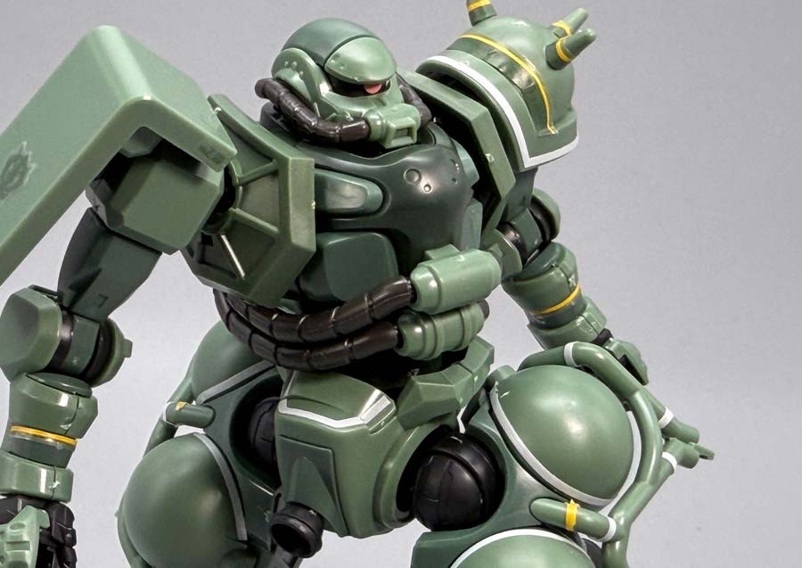 HGザク（GQ）のガンプラレビュー画像です