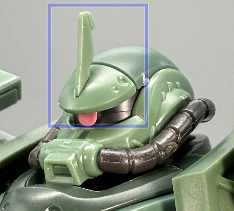 HGザク（GQ）のガンプラレビュー画像です