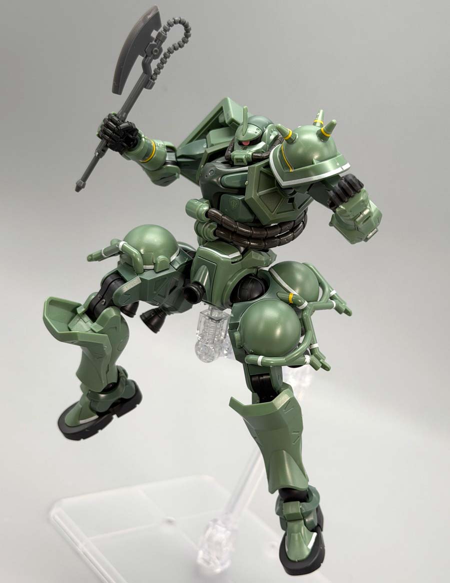 HGザク（GQ）のガンプラレビュー画像です