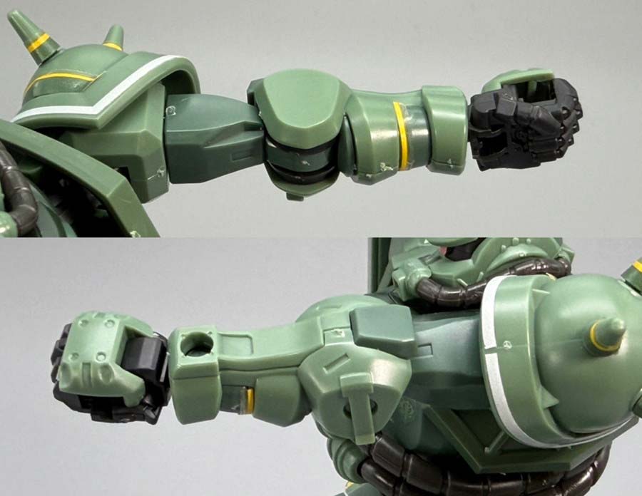 HGザク（GQ）のガンプラレビュー画像です