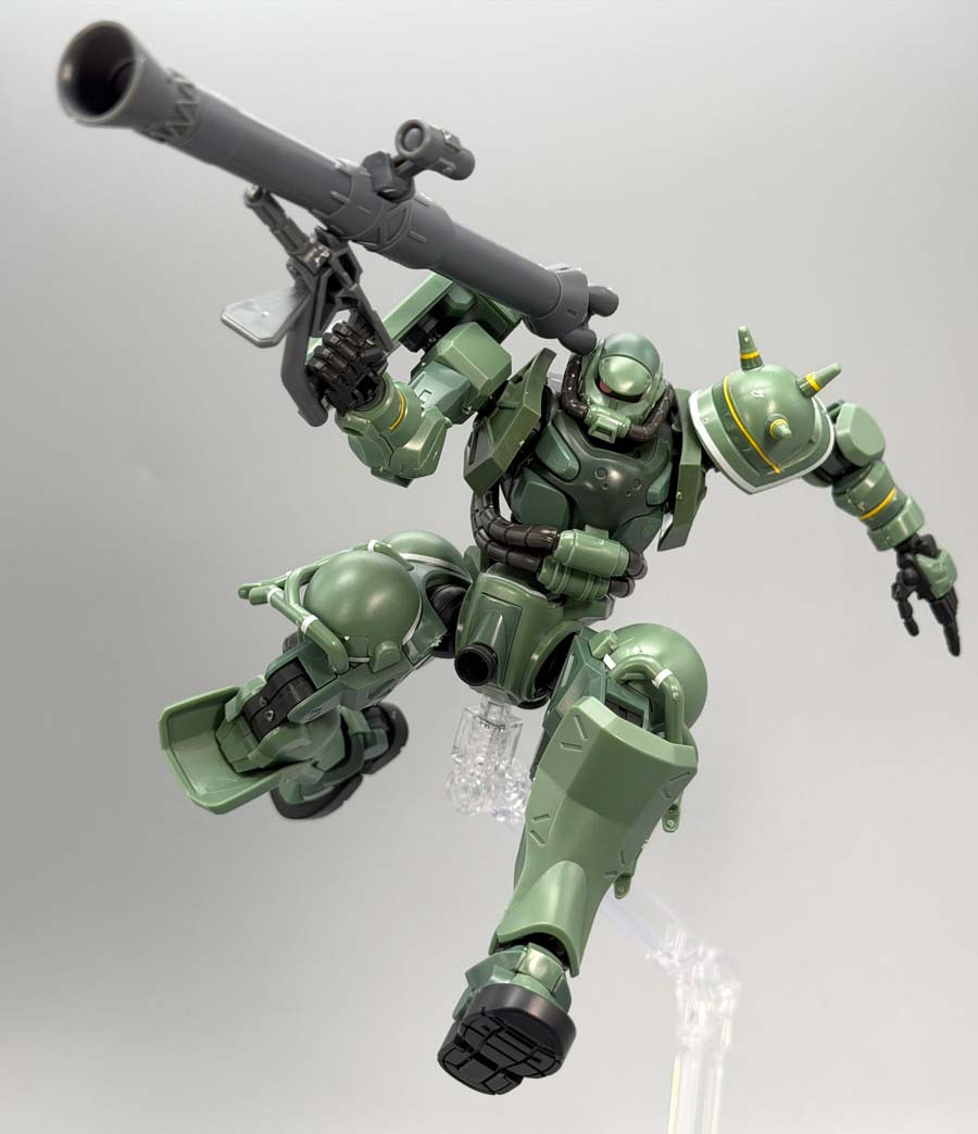 HGザク（GQ）のガンプラレビュー画像です