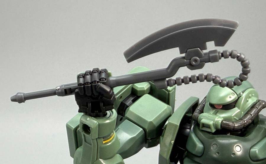 HGザク（GQ）のガンプラレビュー画像です