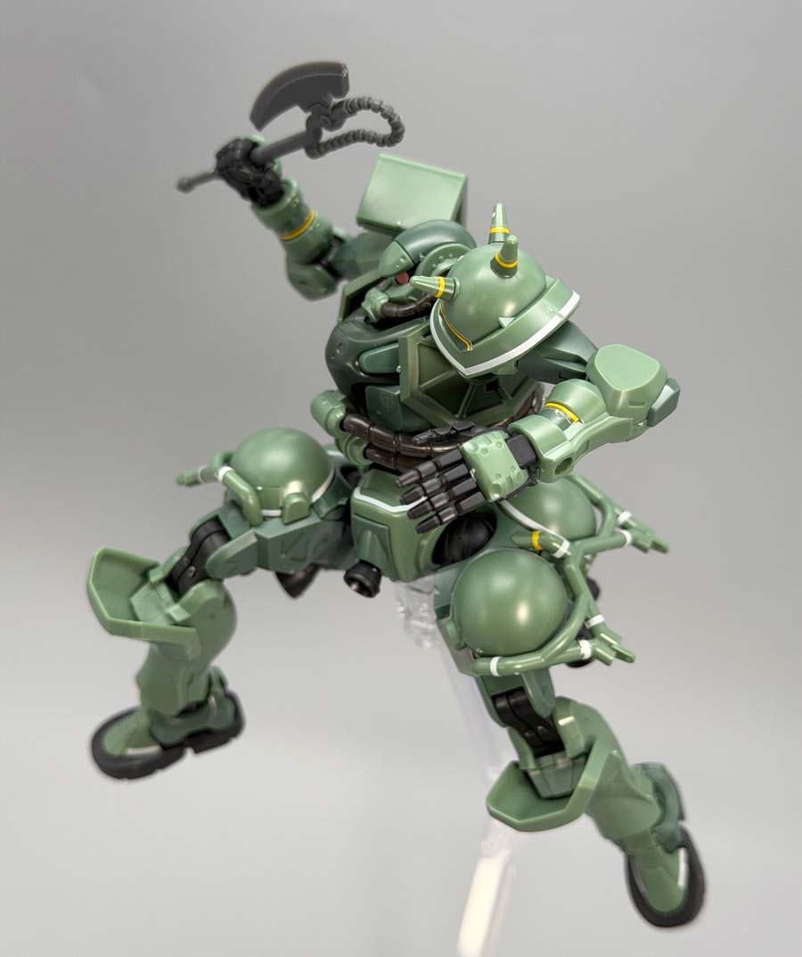 HGザク（GQ）のガンプラレビュー画像です