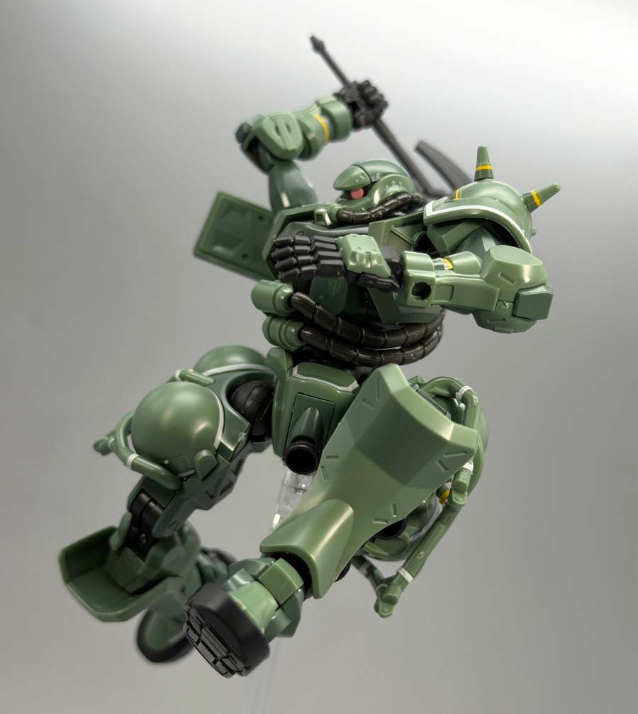 HGザク（GQ）のガンプラレビュー画像です