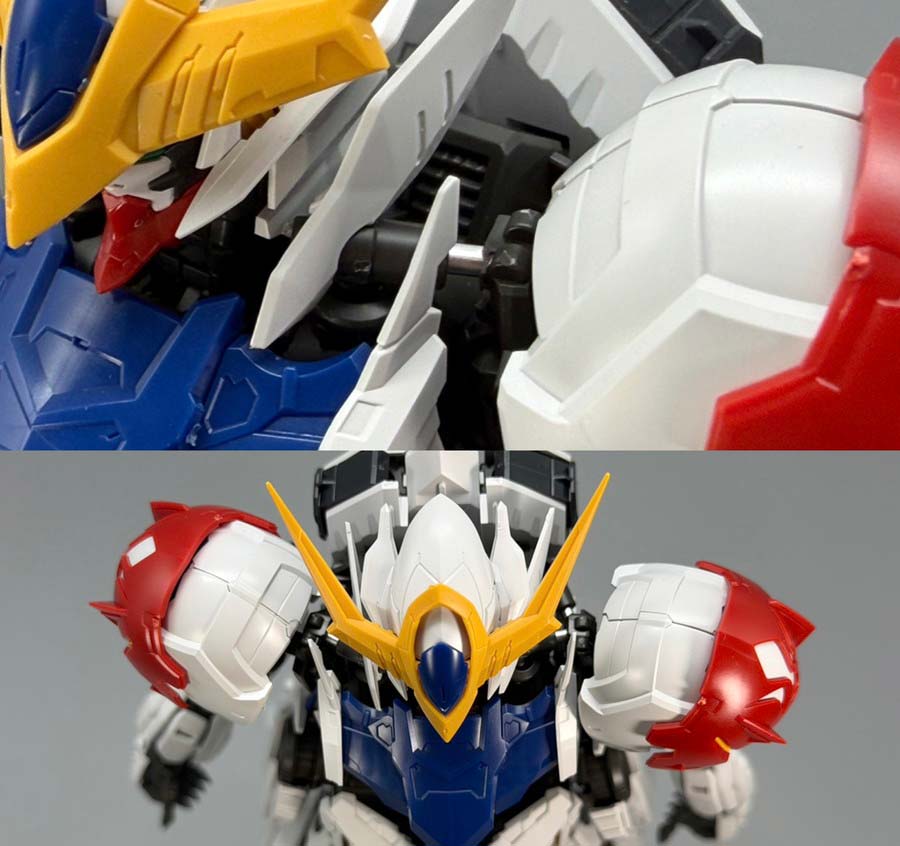 MGガンダムバルバトスルプスのガンプラレビュー画像です