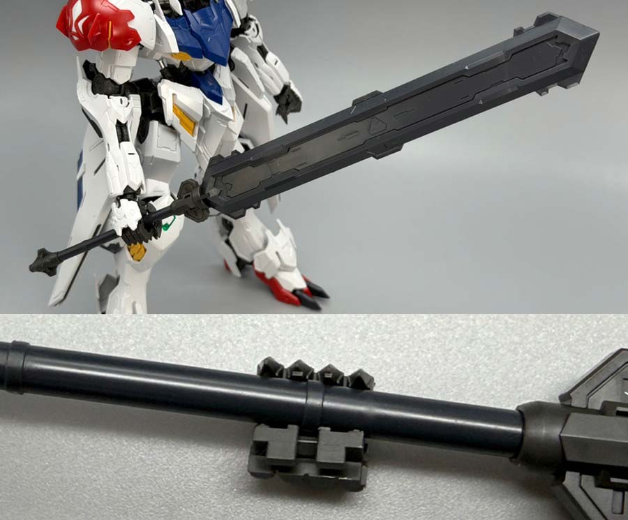 MGガンダムバルバトスルプスのガンプラレビュー画像です