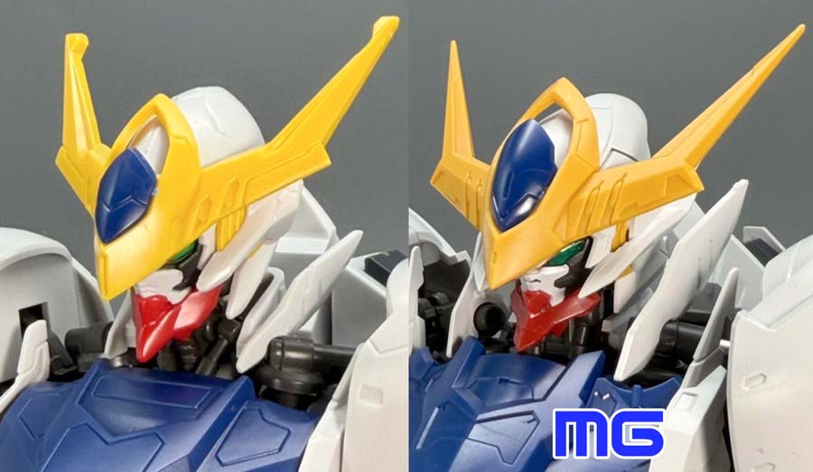 フルメカニクスとMGガンダムバルバトスルプスの比較ガンプラ画像です