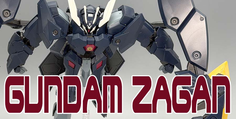 HGガンダムザガンのガンプラレビュー画像です