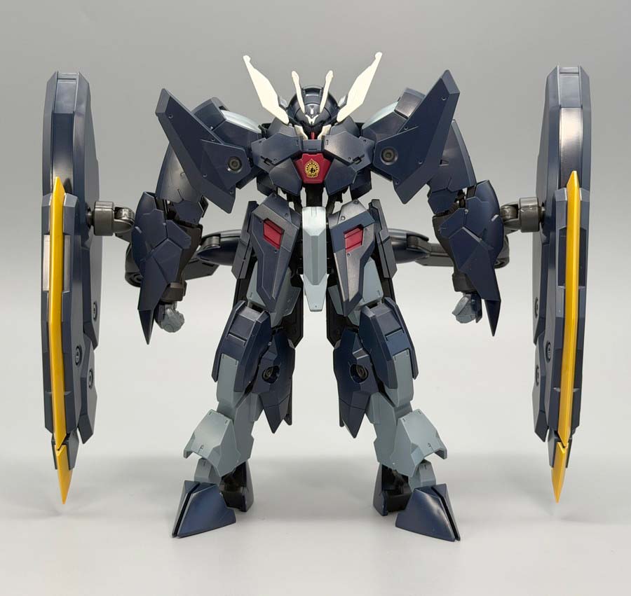 HGガンダムザガンのガンプラレビュー画像です