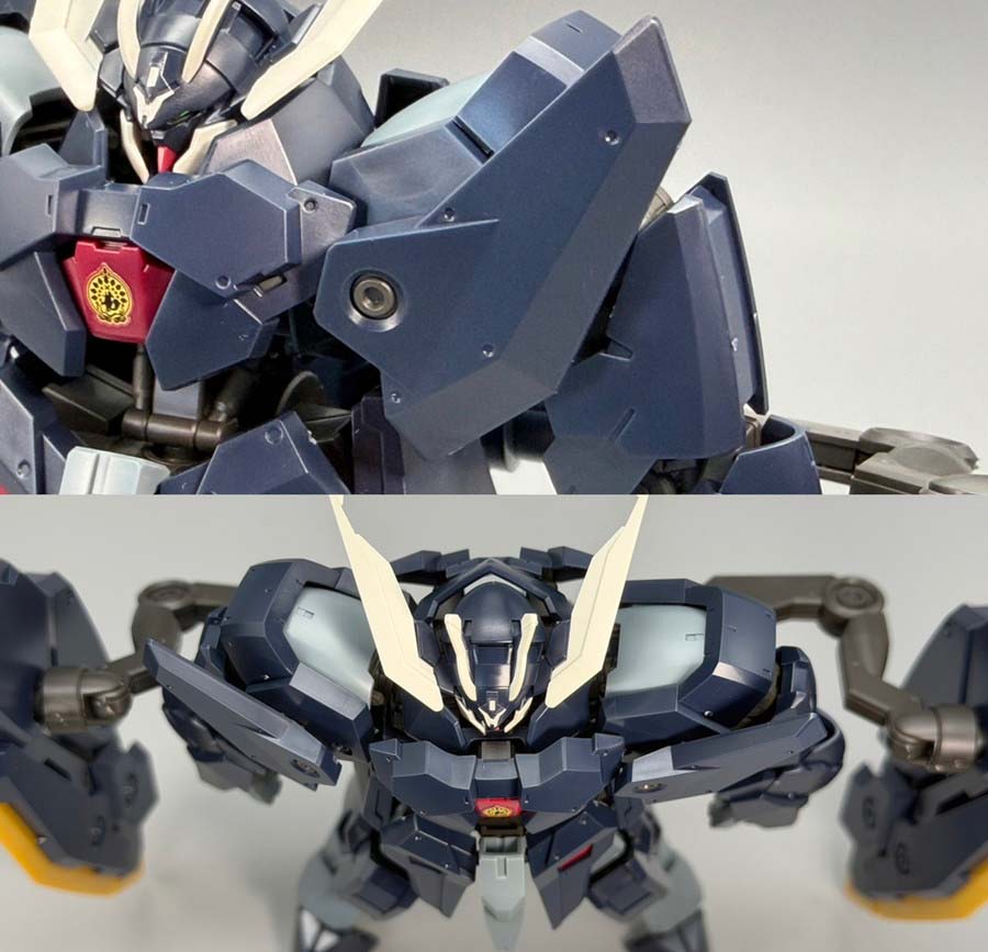 HGガンダムザガンのガンプラレビュー画像です