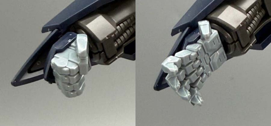 HGガンダムザガンのガンプラレビュー画像です