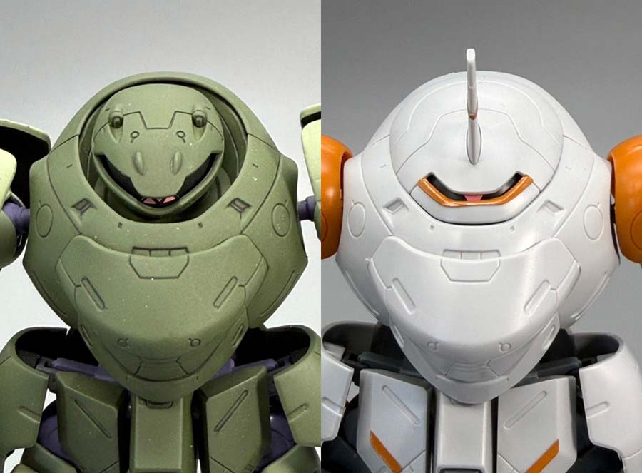 HGマンロディとモンキーロディ（598機）の比較ガンプラ画像です