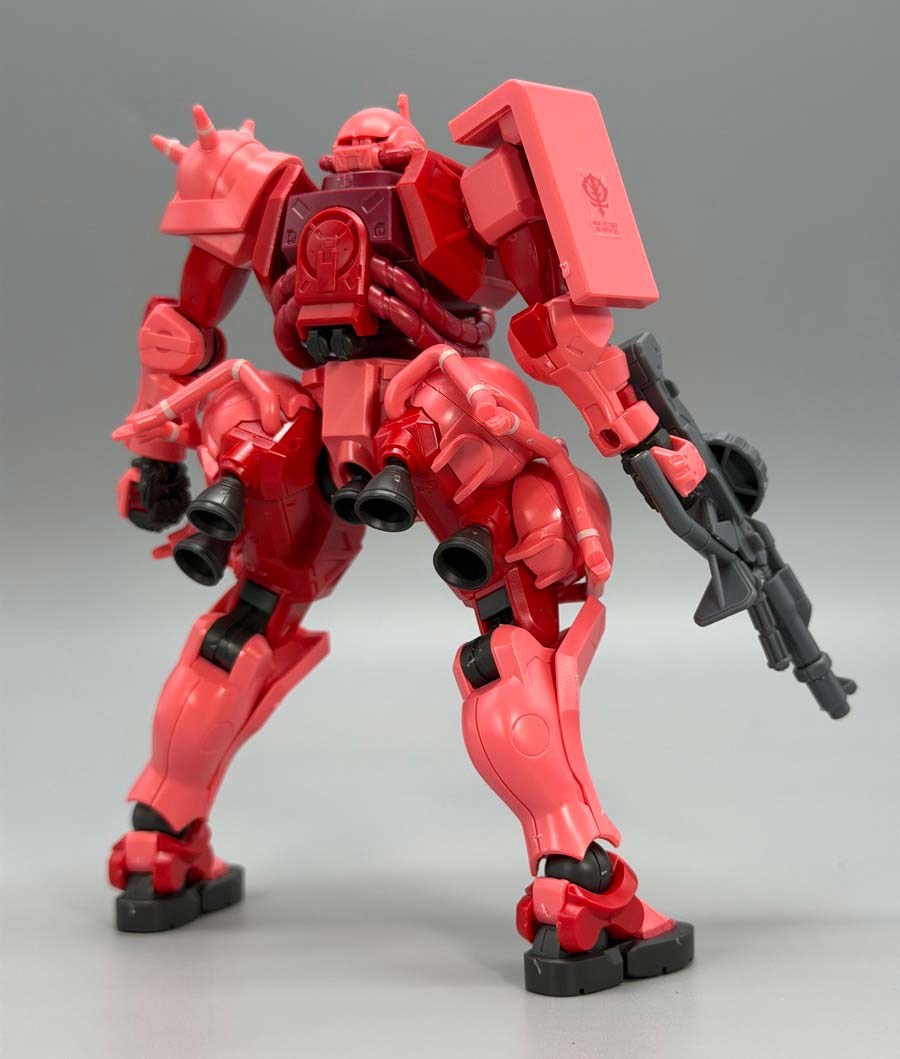 HGシャア専用ザク（GQ）のガンプラレビュー画像です