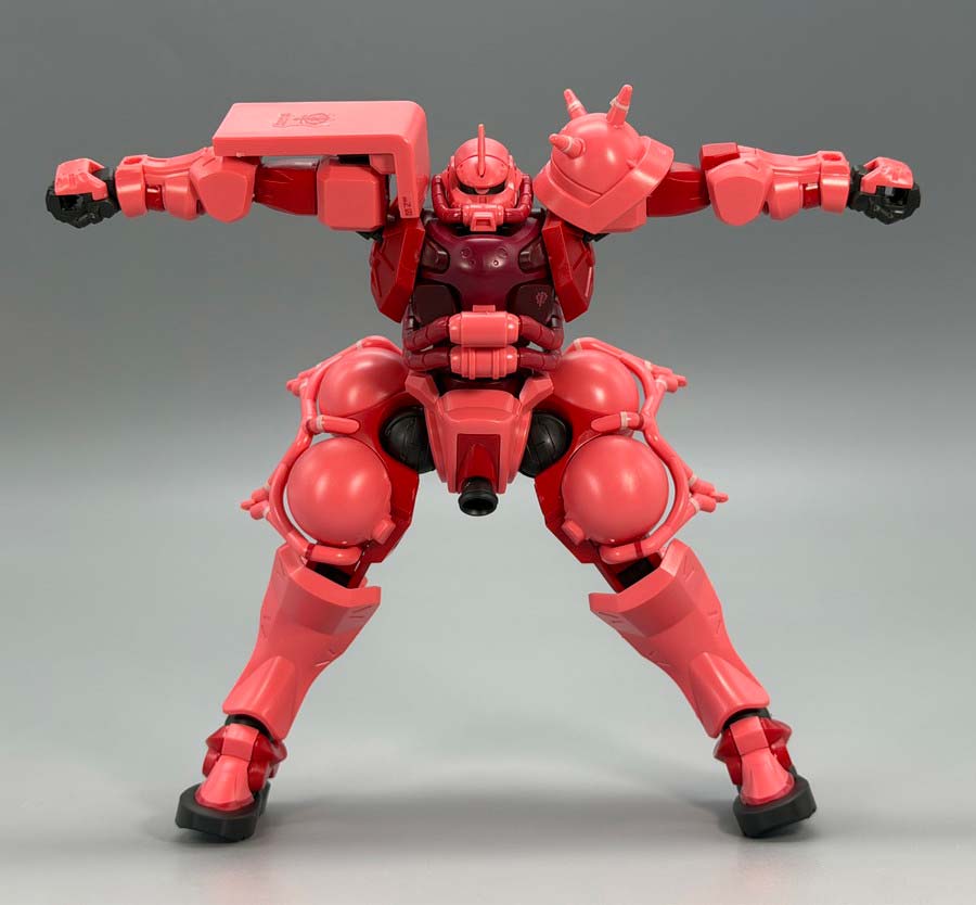 HGシャア専用ザク（GQ）のガンプラレビュー画像です