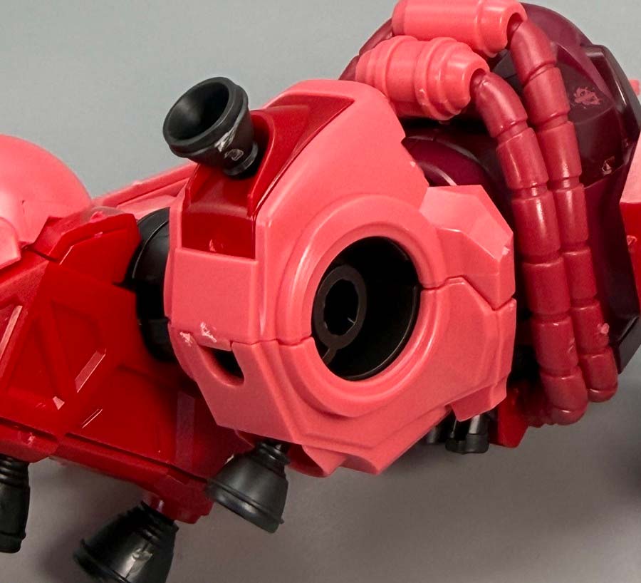 HGシャア専用ザク（GQ）のガンプラレビュー画像です