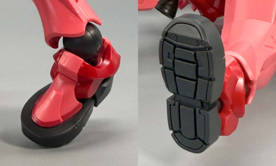 HGシャア専用ザク（GQ）のガンプラレビュー画像です