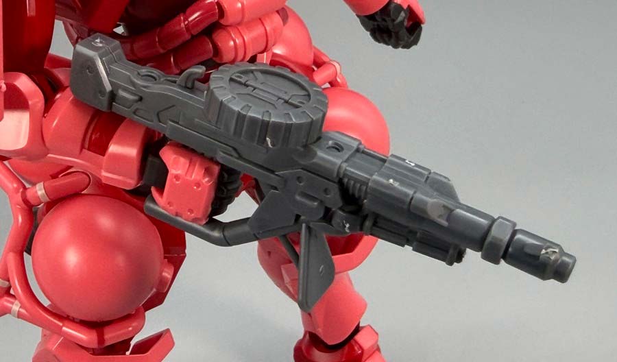 HGシャア専用ザク（GQ）のガンプラレビュー画像です