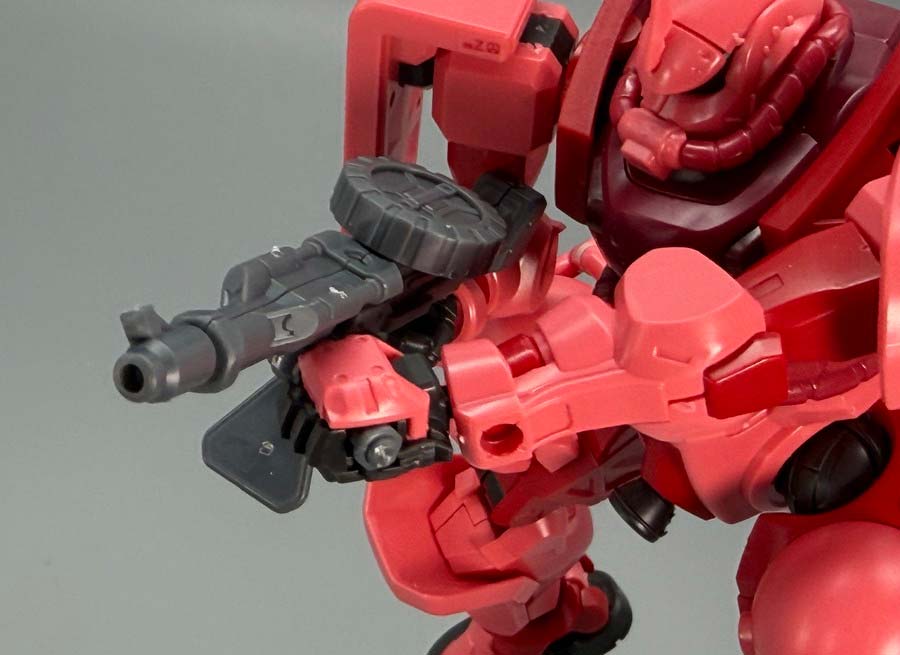 HGシャア専用ザク（GQ）のガンプラレビュー画像です