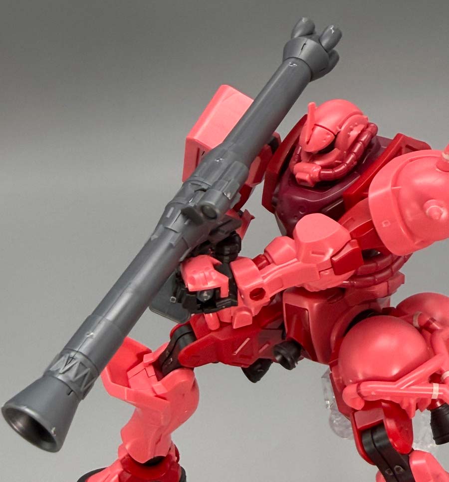 HGシャア専用ザク（GQ）のガンプラレビュー画像です