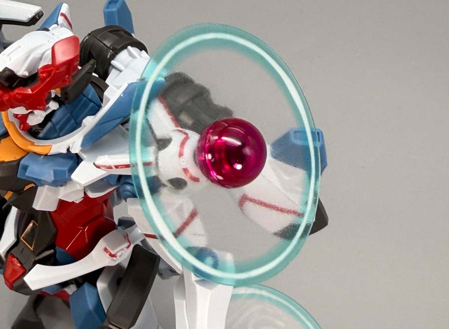 HGジークアクス（エンディミオン・ユニット覚醒時）のガンプラレビュー画像です