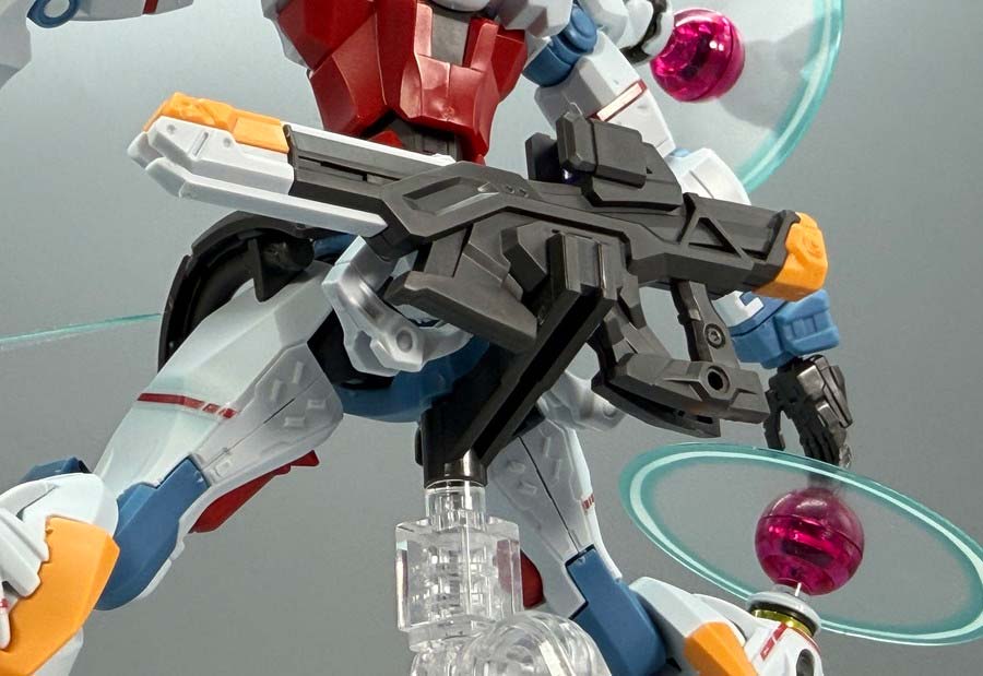 HGジークアクス（エンディミオン・ユニット覚醒時）のガンプラレビュー画像です