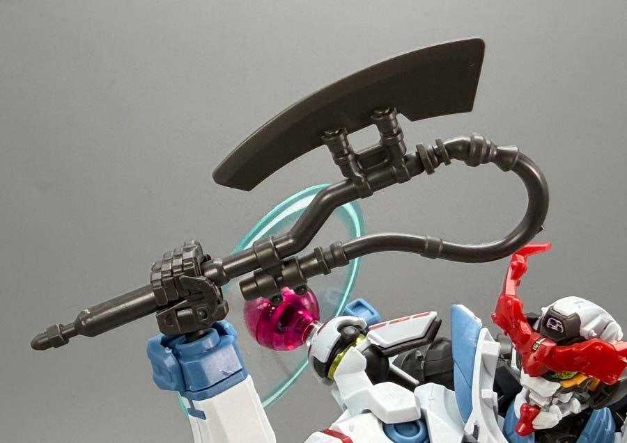 HGジークアクス（エンディミオン・ユニット覚醒時）のガンプラレビュー画像です