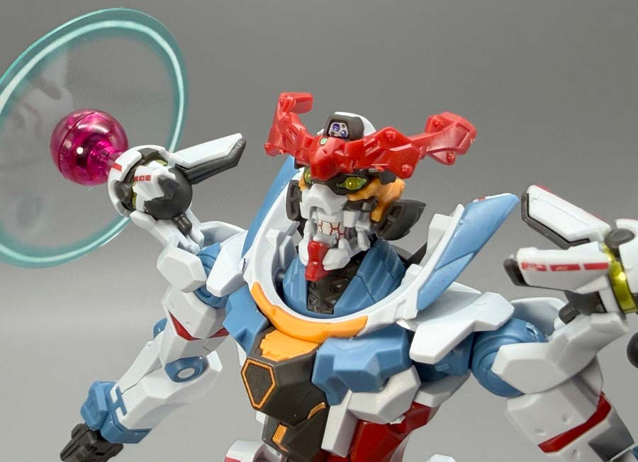 HGジークアクス（エンディミオン・ユニット覚醒時）のガンプラレビュー画像です