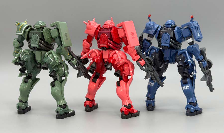 ジークアクスのザクバリエーションのガンプラ画像です