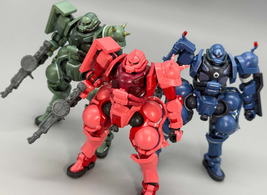 ジークアクスのザクバリエーションのガンプラ画像です