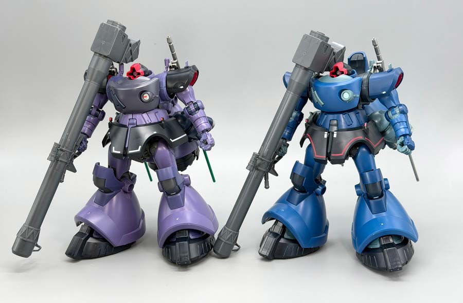 HGシャリア専用リック・ドム(GQ)のガンプラレビュー画像です