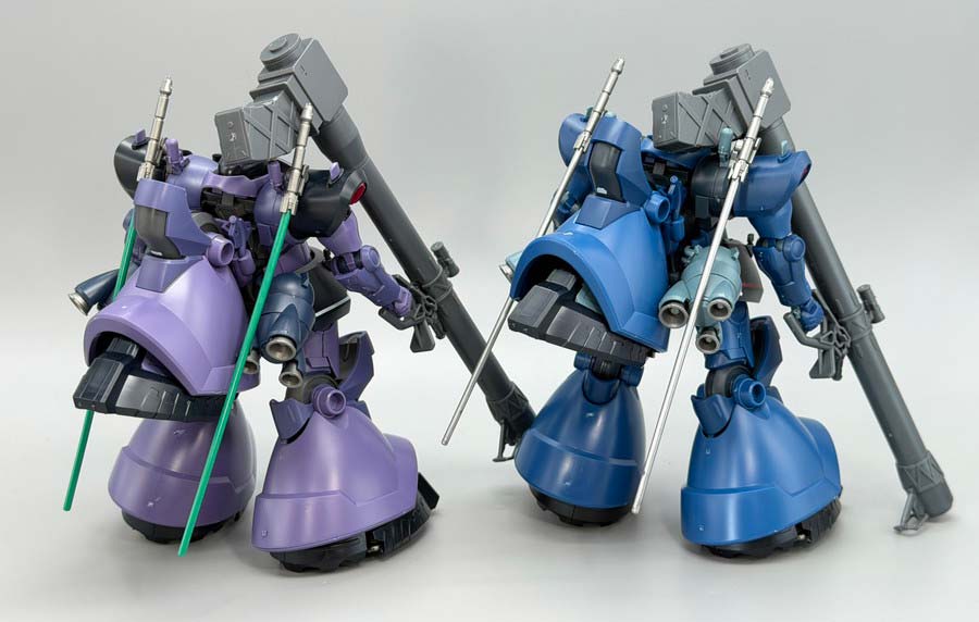 HGシャリア専用リック・ドム(GQ)のガンプラレビュー画像です