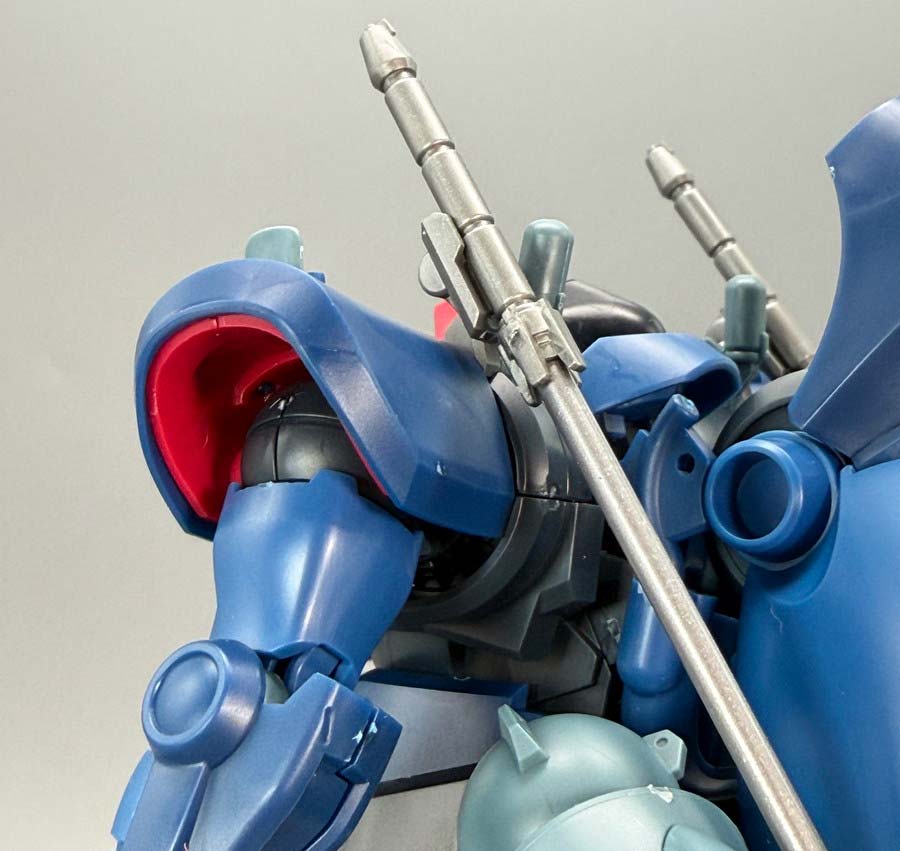 HGシャリア専用リック・ドム(GQ)のガンプラレビュー画像です
