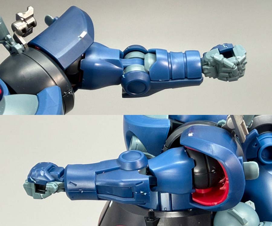 HGシャリア専用リック・ドム(GQ)のガンプラレビュー画像です