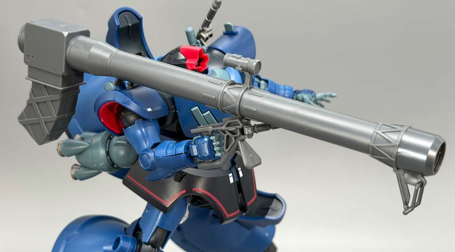 HGシャリア専用リック・ドム(GQ)のガンプラレビュー画像です