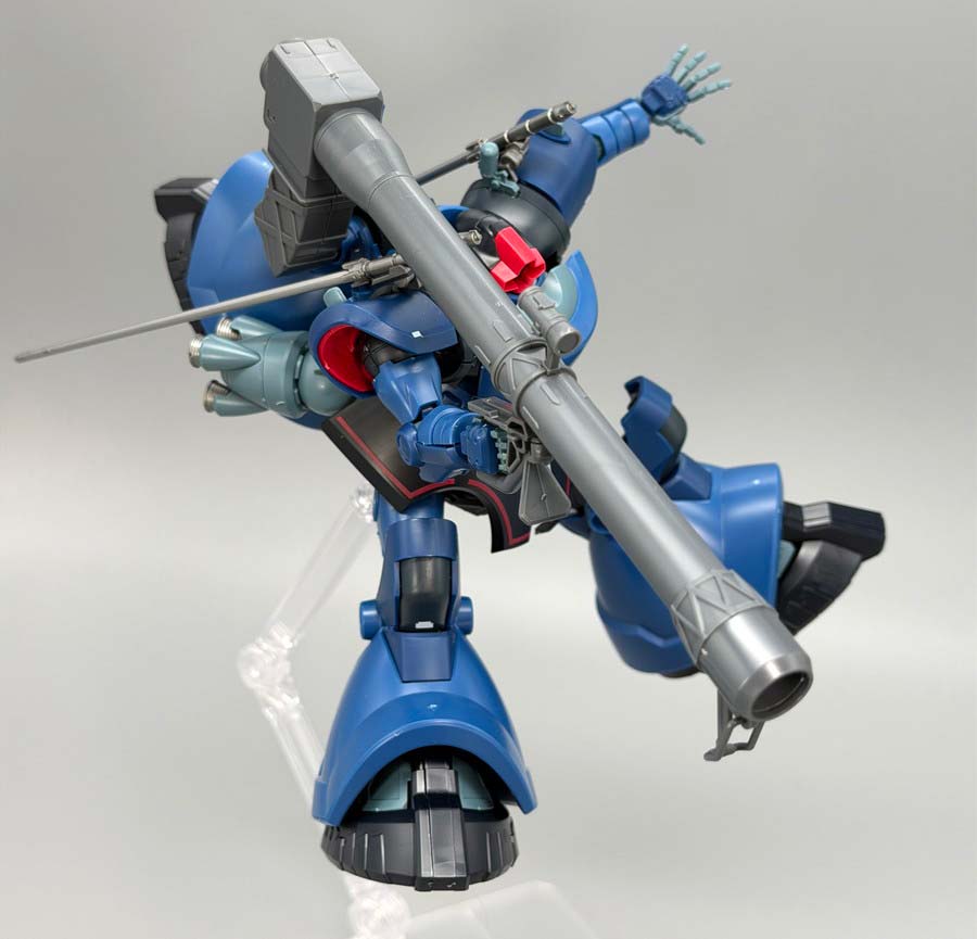 HGシャリア専用リック・ドム（GQ）のガンプラレビュー画像です