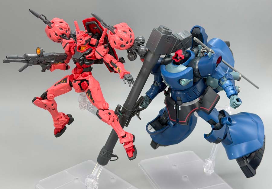 HGシャリア専用リック・ドム(GQ)のガンプラレビュー画像です