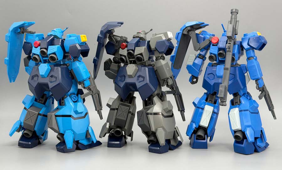 HGグスタフ･カールのバリエーション、種類の違いのガンプラ画像です