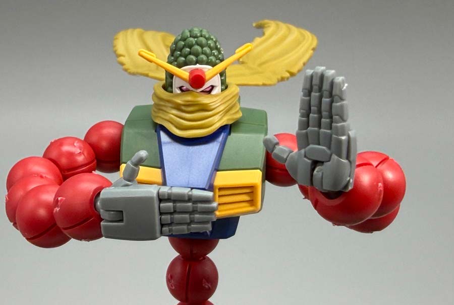 HGマンダラガンダムのガンプラレビュー画像です