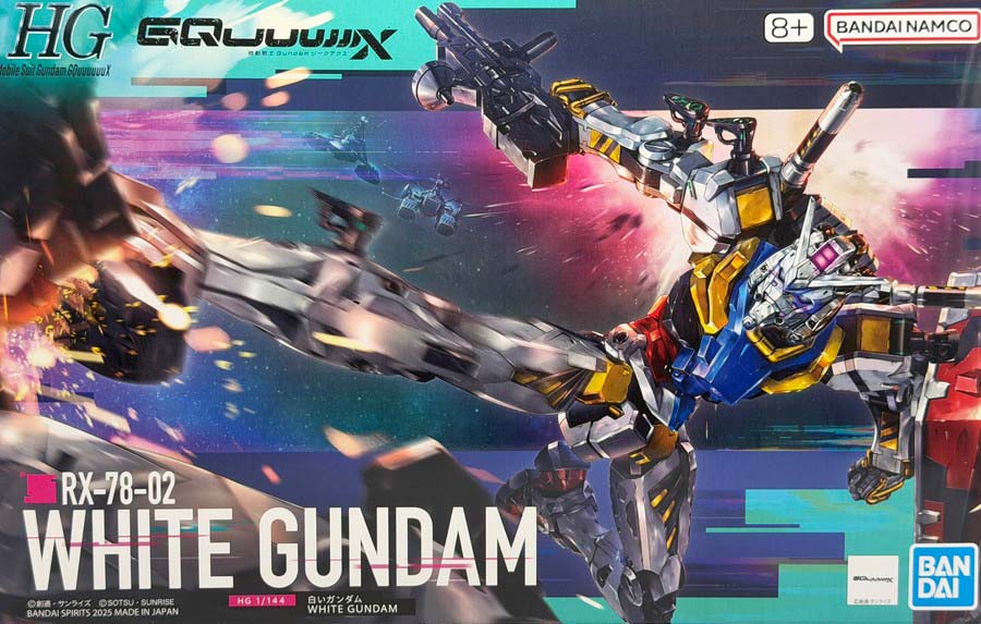 HG白いガンダムのガンプラレビュー画像です