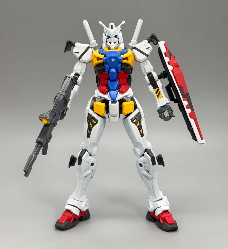 HG白いガンダムのガンプラレビュー画像です