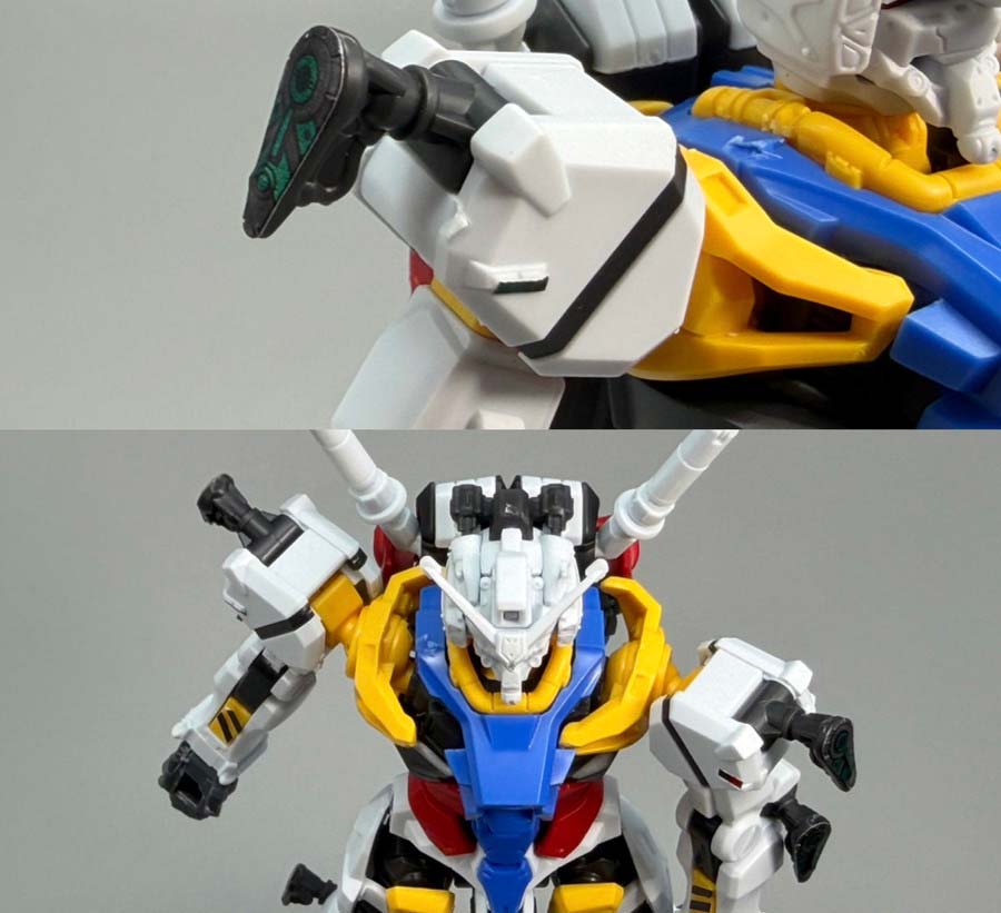 HG白いガンダムのガンプラレビュー画像です